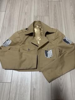 Attack Titan Survey Corps Cosplay Jacket and Cape Set, Size S, Kids