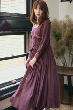 【新品】Side Bow Vintage Twill Dressのサムネイル