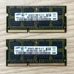 Samsung SO-DIMM PC3-10600 4GB x 2のサムネイル