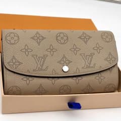 【極美品】ルイヴィトン　ポルトフォイユ　イリス　マヒナ　ガレ　ベージュ　財布のサムネイル