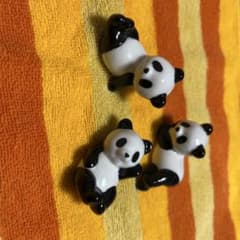 パンダデザインの箸置き3個セットのサムネイル