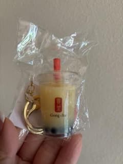ゴンチャ 立体 キーホルダー パールミルクティー 貢茶 タピオカ キーリングのサムネイル