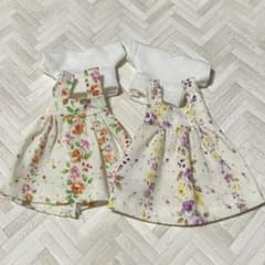 プルケ様　オビツ11 ハンドメイド オビツ11 服 ハンドメイド 4点セット(花柄) 即購入OK - メルカリ