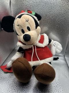 東京ディズニーランドで販売さた、クリスマスコスチュームのミニーマウスのぬいぐるみのサムネイル