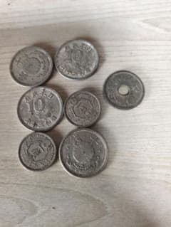 日本 旧硬貨 10銭 5銭 1銭 穴銭 古銭 セット - メルカリ