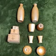 屋久杉とひのきの酒器のサムネイル