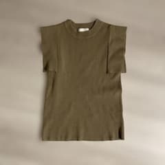 CLANE SQUARE SLEEVE KNIT TOPS ベージュのサムネイル