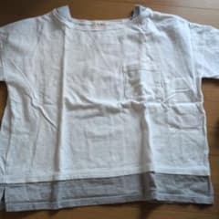 BEAMS HEART 半袖Tシャツ ホワイト×グレーのサムネイル