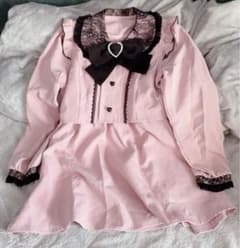 夢展望 ワンピース ピンク 黒 M