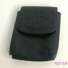 CHANEL シャネル ココマーク シガレットケース レザー ブラック - メルカリ