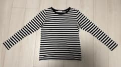 ボーダーTシャツ　白黒　長袖　E hyphen world galleryのサムネイル