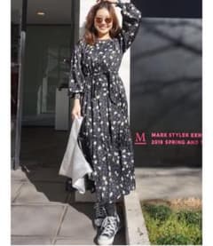 RINGO様専用 ♡ マーキュリーデュオ フラワードットヴィンテージワンピースのサムネイル