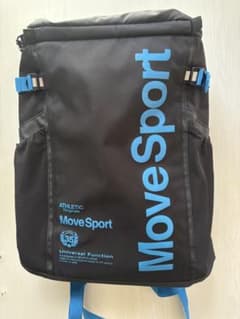新品未使用】デサント MoveSport スクエアリュック 30L 黒×青 - メルカリ