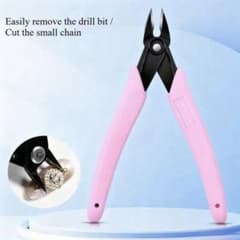 Nail Art Decoration Handmade Parts Cutting Nippers Pink