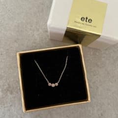 美品 ete k10 3連 ダイヤモンド ネックレス ゴールド - メルカリ