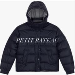PETIT BATEAU フード付きダウンジャケット ネイビー - メルカリ