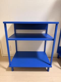 IKEA PLATSA プラッツァ オープンシェルフユニット ブルー ＋ 脚付き