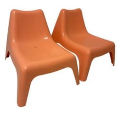(超希少)IKEA BUNSÖ 屋内外用チェア 2脚セット　オレンジ 超希少)IKEA BUNSÖ 屋内外用チェア 2脚セット オレンジ BBQ - メルカリ