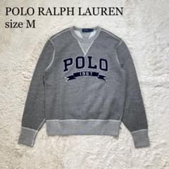 極美品 ポロラルフローレン スウェット トレーナー ビッグロゴ グレー 