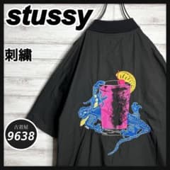 入手困難!!】ステューシー ✈︎刺繍 バックロゴ ゆるだぼ 半袖シャツ