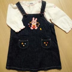 専用☆ホットビスケッツ　ワンピースとミキハウス　カットソーのセットのサムネイル
