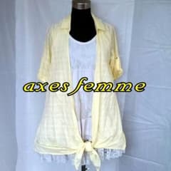 axes femme☆レイヤード風シャツチュニのサムネイル