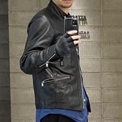 22AW nonnative レザージャケットライダース ダウン ブルゾン - メルカリ