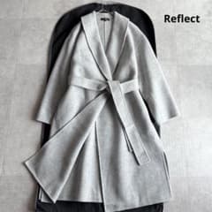 美品✨リフレクト ダブルクロスチェスターコート ベルト ウール
