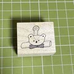 トビマツショウイチロウ】クマのクリップスタンプ1点 - メルカリ