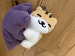 고양이 봉제 인형 보라색 방석 포함