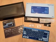 NuPhy Halo75 V2 ブルーラグーン ミント軸(37gf)透明キー - メルカリ