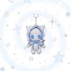 ハンドメイド編み物あみぐるみねこ天使ウィッシュコア平成女児ゆめかわ