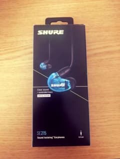 SHUREイヤホン SE215SPE-B+UNI-Aトランスルーセントブルーのサムネイル