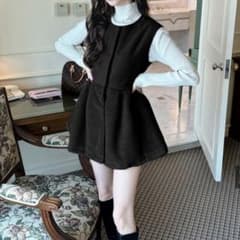 ファー切替ペプラムジレ[ask01]のサムネイル