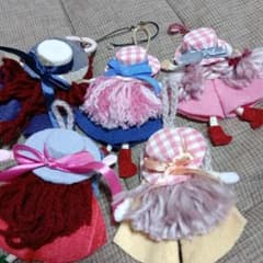 手作り人形キーホルダーセットのサムネイル