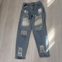 ダメージ加工 デニムパンツのサムネイル