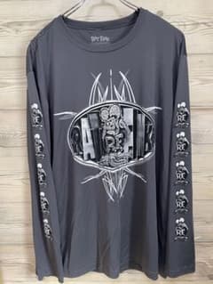 ラットフィンク ロングスリーブ グレー XL ratfink プリント ロンT 