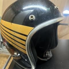 黒金ストライプ ジェットヘルメットアサーフルマのサムネイル