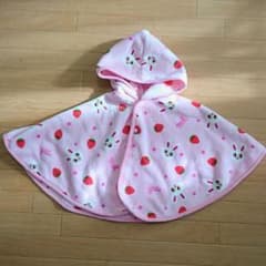 値下！ミキハウス毛布ポンチョ☆のサムネイル