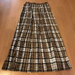 チェックプリーツロングスカートのサムネイル