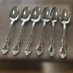 シルバーカラー ティースプーン 6本セット - メルカリ