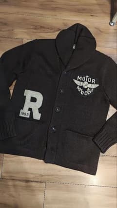 RRL AUTOCYCLE PATCHED LOGO CARDIGAN - メルカリ