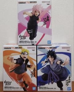 NARUTOナルト：VIBRATION STARS 第七班フィギュア３点セット