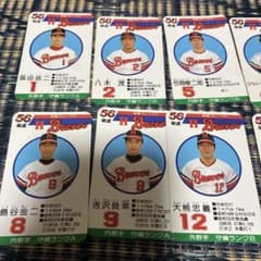 タカラプロ野球カード昭和56阪急ブレーブス22枚セット - メルカリ