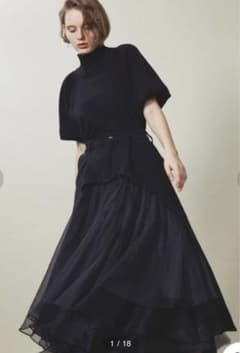 라벨 에뛰드 리메이크 데님 도킹 볼륨 튤 스커트