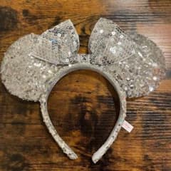 ディズニー ミニー カチューシャ スパンコール シルバーのサムネイル