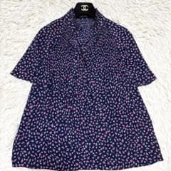美品 ローレンラルフローレン 半袖 ボウタイブラウス 花柄 プリーツ 極美品✨】ローレンラルフローレン 花柄 ボウタイ プリーツ ブラウス