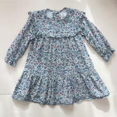 ZARA 花柄フリル付ワンピース(98cm)のサムネイル