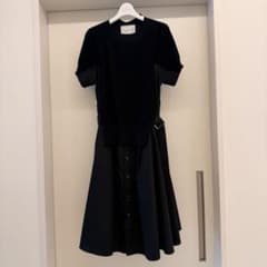 sacai SCW-121 ドッキングワンピース ブラック サイズ1のサムネイル