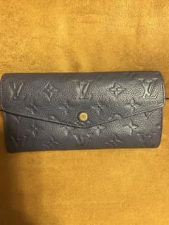 LOUIS VUITTON 長財布アンプラントM60490 ネイビー - メルカリ